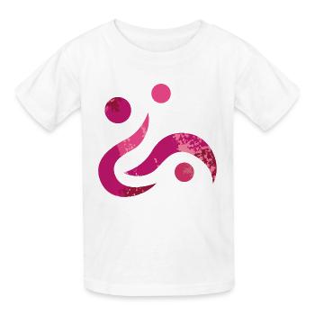 Yoga design_38 - Kids T-Shirt by Russell - white - Front - AI Model Kid Male (0cm)