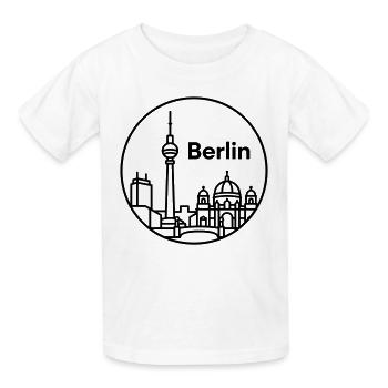 Berlin - Kinder T-Shirt von Russell - Weiß - Vorne - AI Model Kid Male (0cm)