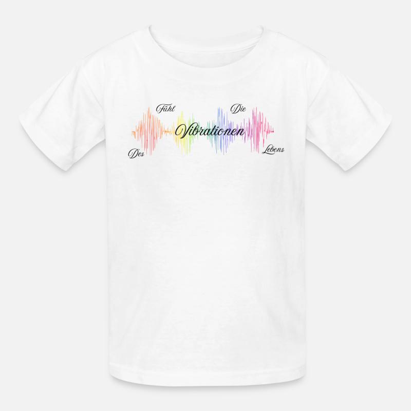 Vibration - Kinder T-Shirt von Russell - Weiß