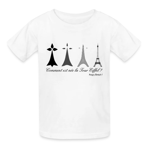 Évolution Tour Eiffel Bretonne - T-shirts Russell Enfant