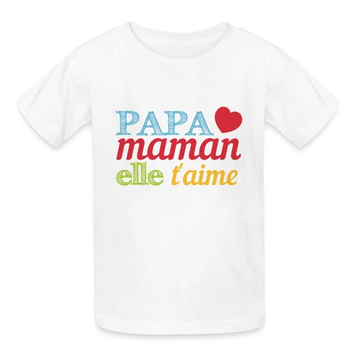 Bébé t'aime : Le message d'amour pour ma moitié - T-shirts Russell Enfant