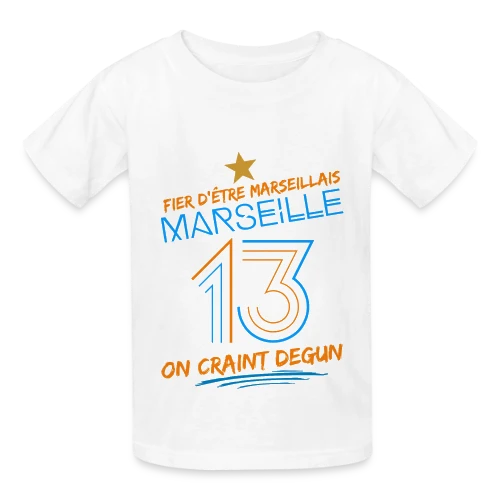 Fier Marseillais On Craint Degun - T-shirts Russell Enfant