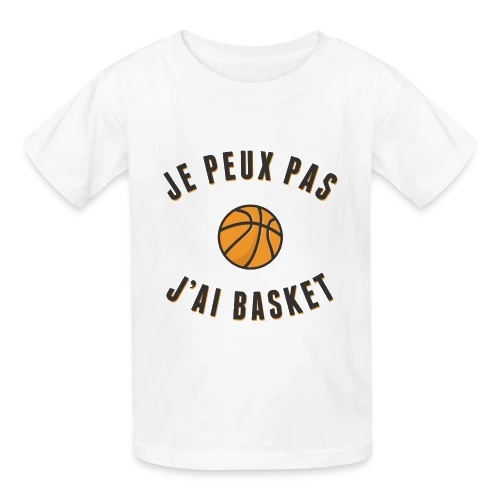 Je peux pas, j'ai basket ! L'excuse idéale - T-shirts Russell Enfant