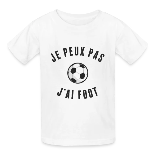 T-shirt "Je Peux Pas, J'ai Foot" - L'Excuse Parfaite - T-shirts Russell Enfant