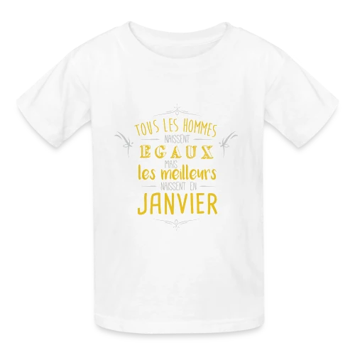 T-Shirt Homme 'Les Légendes Naissent en Janvier' - T-shirts Russell Enfant