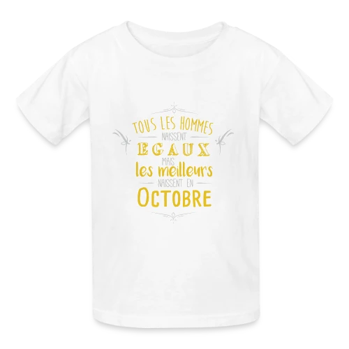 Né en Octobre : L'Élite des Hommes ! - T-shirts Russell Enfant