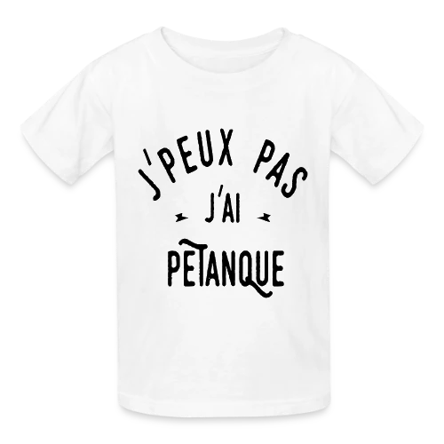 T-shirt J'peux pas j'ai pétanque - Humour et Boules - T-shirts Russell Enfant