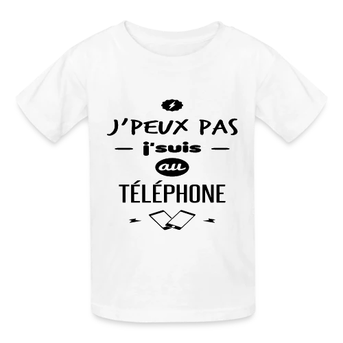 J'suis au téléphone - T-shirts Russell Enfant