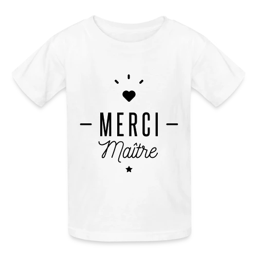 Merci Maître : Le Cadeau Idéal pour Profs - T-shirts Russell Enfant