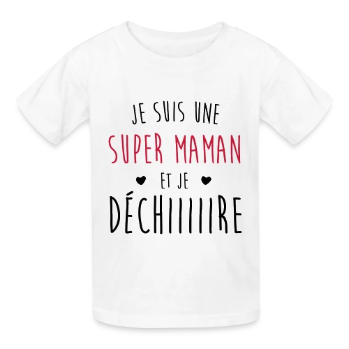 Super Maman qui Déchire - T-shirts Russell Enfant