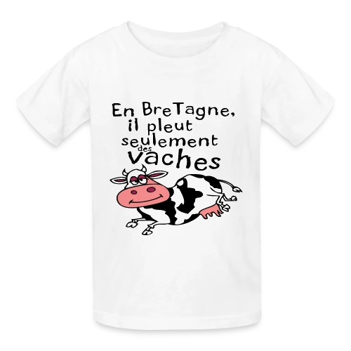 Bretagne Pluie Vaches - T-shirts Russell Enfant