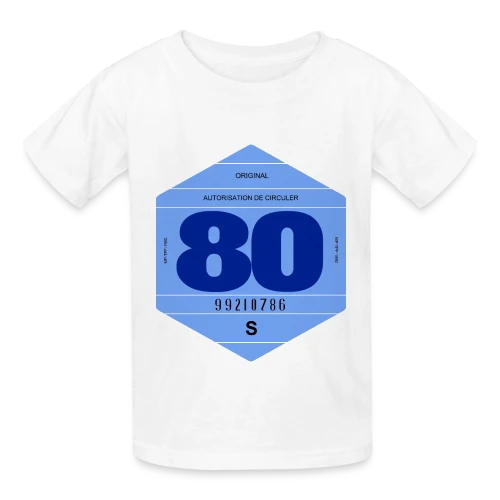 T-shirt Vignette Automobile Rétro France Années 80 - T-shirts Russell Enfant