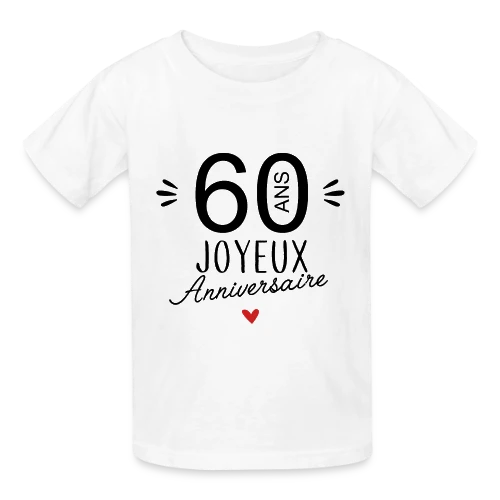 T-shirt Joyeux Anniversaire 60 Ans – Édition Spéciale - T-shirts Russell Enfant