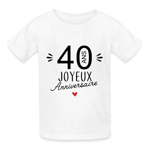 T-shirt Anniversaire 40 Ans : La Fête Commence ! - T-shirts Russell Enfant
