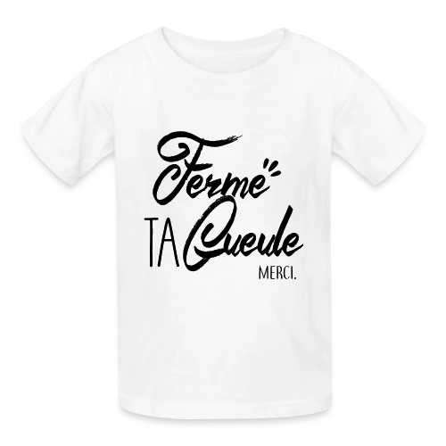 T-shirt Humour : Chut ! Message Subtil - T-shirts Russell Enfant