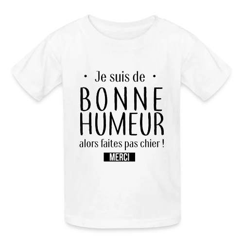 T-shirt Bonne Humeur : L'Afficher avec Style - T-shirts Russell Enfant