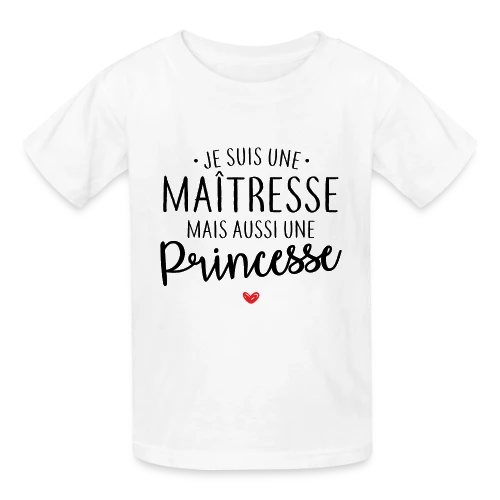 Maîtresse, Mais Toujours Princesse ! - T-shirts Russell Enfant