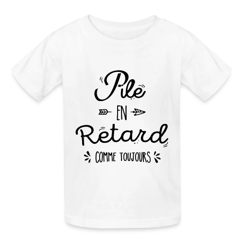 Pile Poil en Retard - T-shirts Russell Enfant