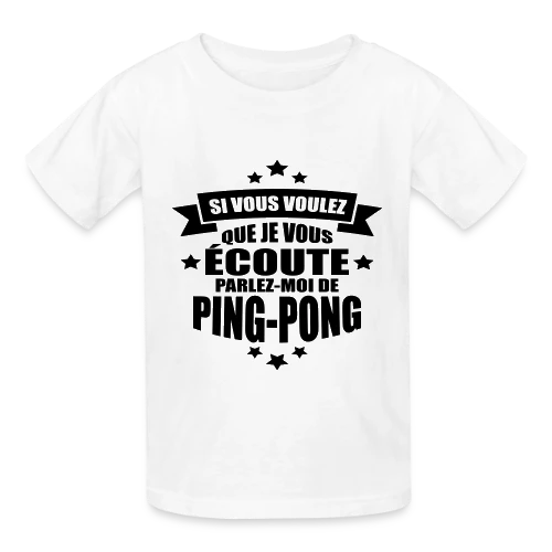 Accro au Ping-Pong : Ma Passion, Ma Vie, Mon Humour - T-shirts Russell Enfant