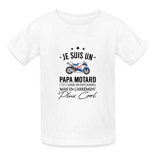 Super Papa Motard - T-shirts Russell Enfant