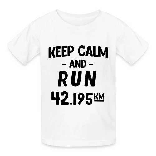 Keep Calm and Run : Motivation Course à Pied - T-shirts Russell Enfant