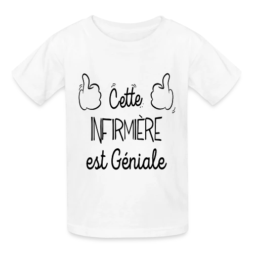 Infirmière en Or : Le T-shirt des Héroïnes du Quotidien - T-shirts Russell Enfant
