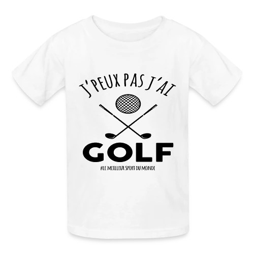 J'peux pas, j'ai golf ! - Le T-shirt humour pour golfeurs - T-shirts Russell Enfant