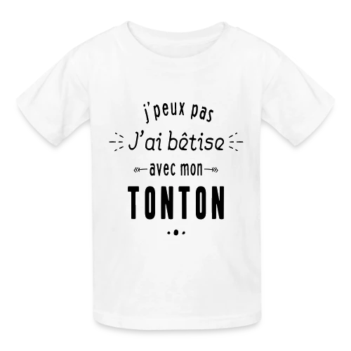 Complice de Bêtises avec Tonton - T-shirts Russell Enfant