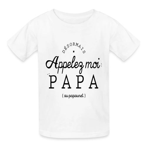 T-Shirt 'Moi, c'est Papa Maintenant !' - Annonce Naissance - T-shirts Russell Enfant
