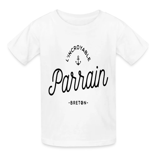 T-Shirt 'L'Incroyable Parrain Breton' - Fier de ses Racines - T-shirts Russell Enfant