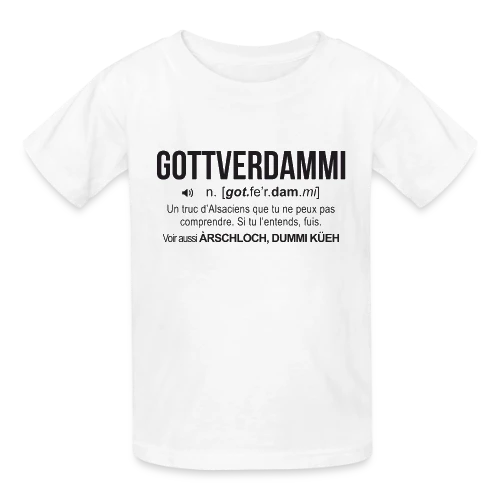 Gottverdammi Définition Alsace - T-shirts Russell Enfant