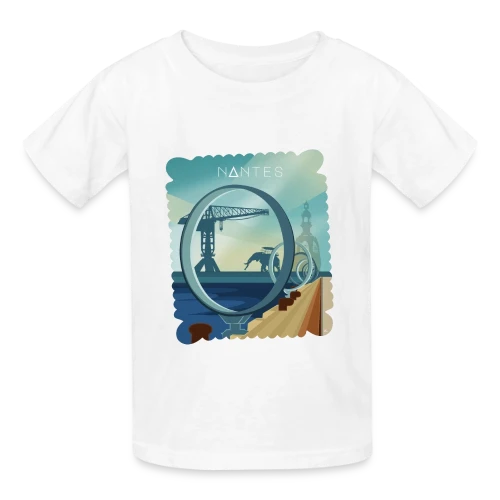T-Shirt Ville de Nantes - Design Urbain - T-shirts Russell Enfant
