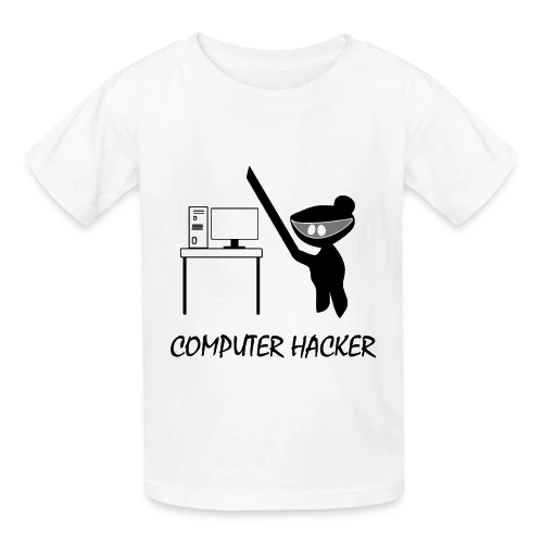 Codeur Ninja | Humour Hacker - T-shirts Russell Enfant