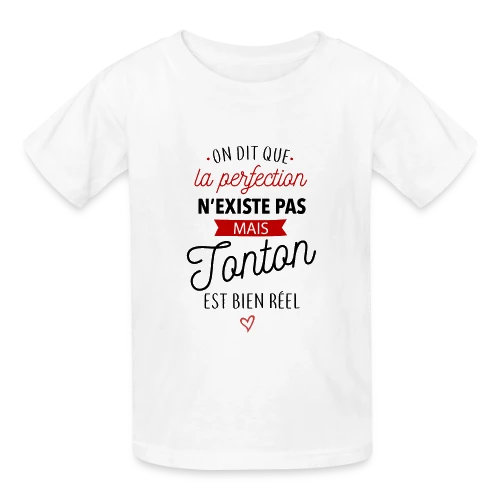 T-shirt Tonton 'La Perfection est Réelle !' - T-shirts Russell Enfant