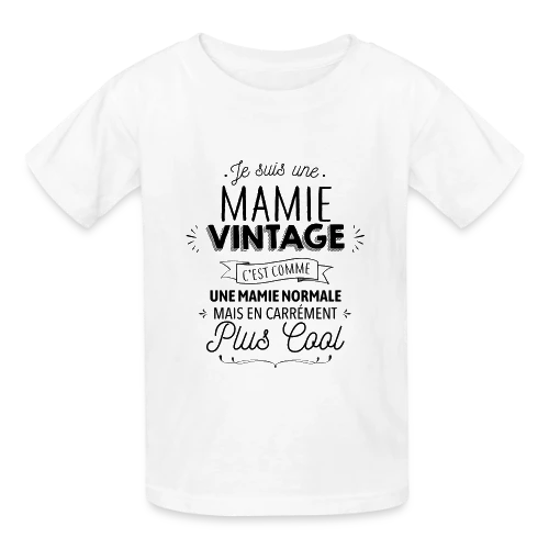 Mamie Vintage, Carrément Plus Cool - T-shirts Russell Enfant
