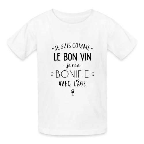 T-shirt Je me bonifie avec l'âge - Millésime Humour - T-shirts Russell Enfant