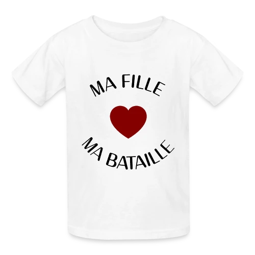 Ma fille, ma bataille : Mon Amour Éternel - T-shirts Russell Enfant