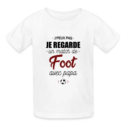 J'peux pas, j'ai match de foot avec Papa ! - T-shirts Russell Enfant