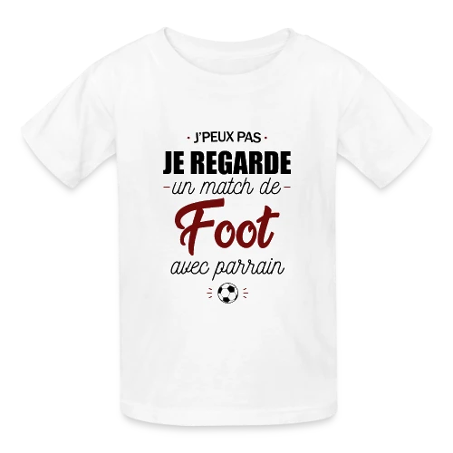 J'peux pas, j'ai match de foot avec Parrain ! - T-shirts Russell Enfant