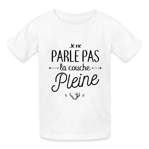 Je Ne Parle Pas La Couche Pleine - T-shirts Russell Enfant