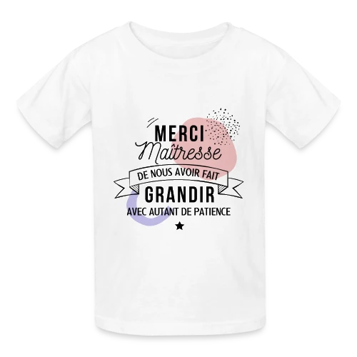 Maîtresse en Or : Merci pour tout ! - T-shirts Russell Enfant