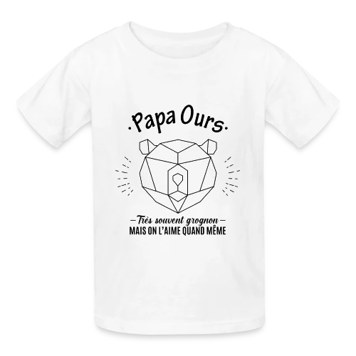 Papa Ours Grognon et Adorable - T-shirts Russell Enfant