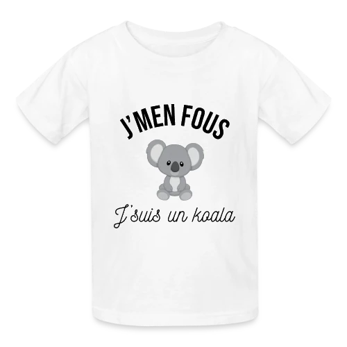 T-shirt "J'm'en Fous, J'suis un Koala" - Humour Décontracté - T-shirts Russell Enfant