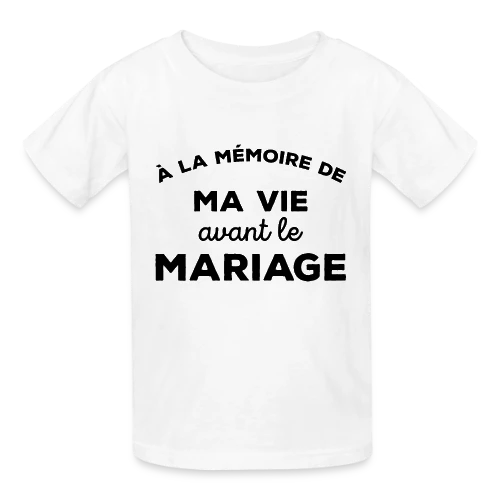 Adieu Vie de Célibataire - T-shirts Russell Enfant