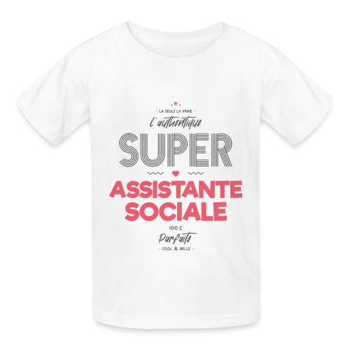 L'Authentique Super Assistante Sociale - T-shirts Russell Enfant