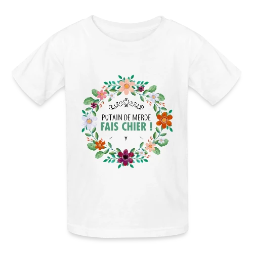 Coup de Gueule Fleuri - T-shirts Russell Enfant