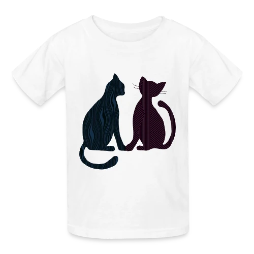 Amour Félin - T-shirts Russell Enfant