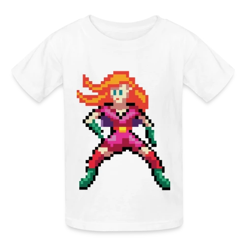 Super-Héroïne Rouge - T-shirts Russell Enfant