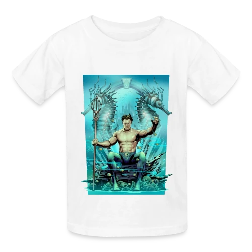 Vague Aquatique - T-shirts Russell Enfant