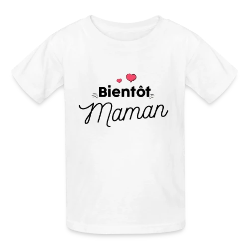 T-shirt Bientôt Maman : Annonce Grossesse Originale - T-shirts Russell Enfant